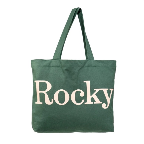 NEW The Rocky Mountain Soap Company // Forever Cotton Green Tote Bag - Picture 2 of 3